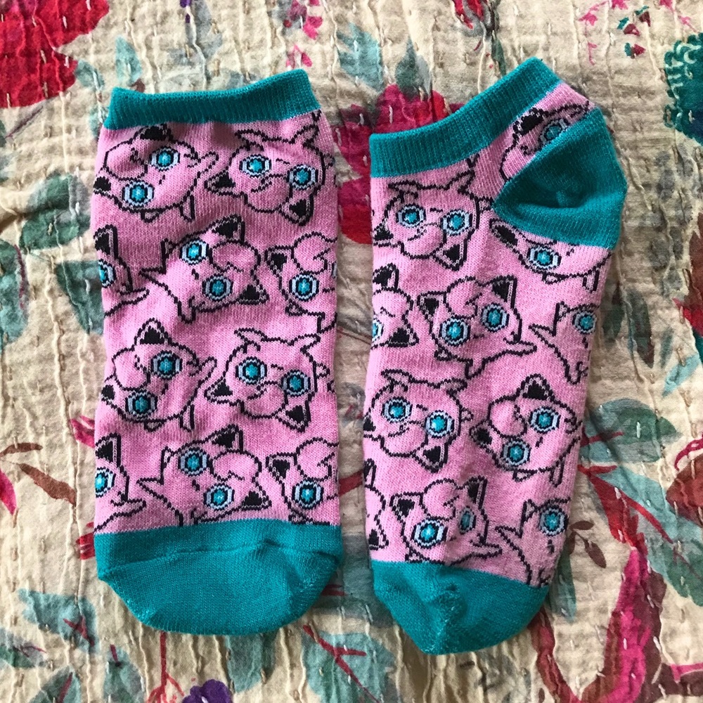 Bundle up! Socks 3 for $5: Pokémon Jigglypuff ankle socks